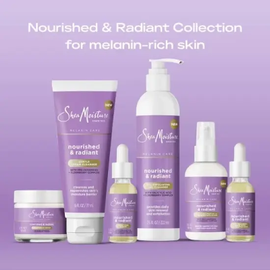 SheaMoisture Melanin Care Nourished & Radiant Night Repair Cream with Elderberry Complex & Pro-Ceramides - 2 fl oz image {7}