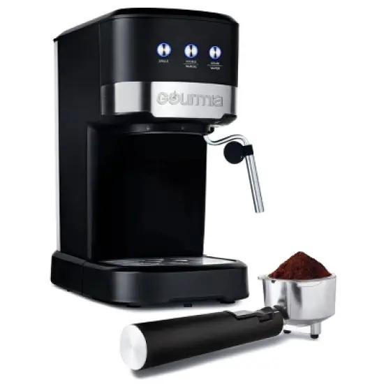 Gourmia 15 Bar Espresso Maker with Powerful Frothing Wand &ndash; Black: 1500W, 30oz Capacity, Electric, Hand Wash image {7}