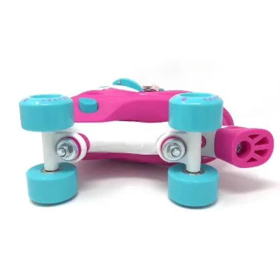 Chicago Skates Adjustable Kids' Quad Roller Skate - Pink/White image {4}