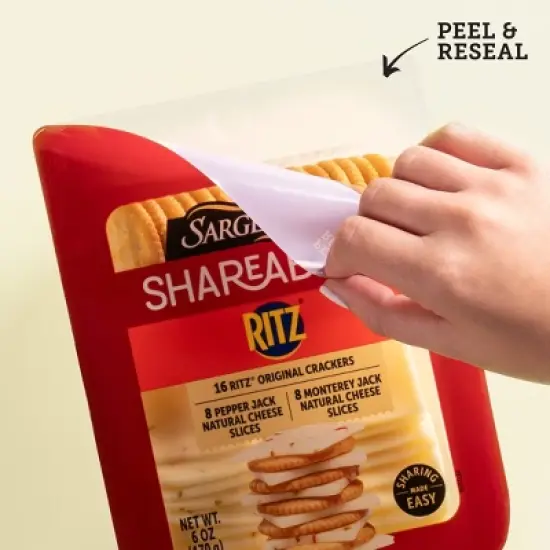 Sargento Shareables Ritz Pepper Jack and Monterey Jack Cheese - 6oz image {2}