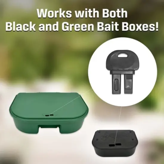Exterminators Choice Replacement Bait Box Keys - 2 Pack - Works With Green and Black Exterminators Choice Bait Boxes image {1}