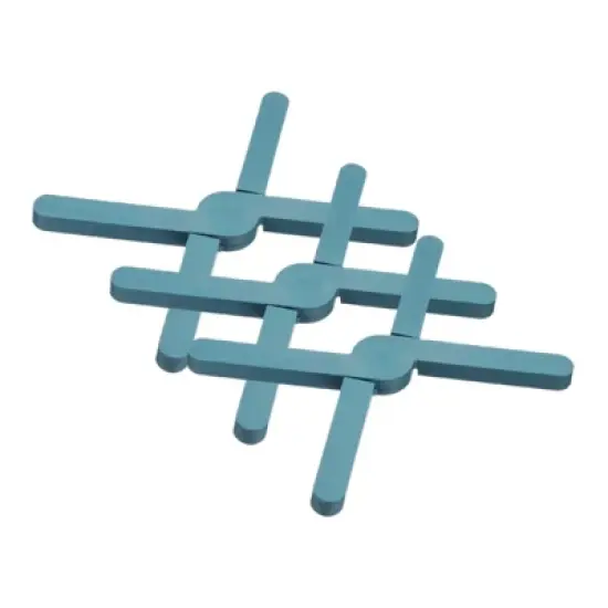 Unique Bargains Foldable Heat Resistant Non-Slip Silicone Trivet Mat for Pots Coasters image {5}