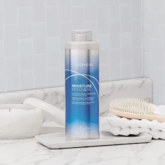 Joico MOISTURE RECOVERY Moisturizing Shampoo & Conditioner (33.8 oz LITER XXL PRO) DUO SET for Thick/Coarse, Dry Hair Kit image {7}