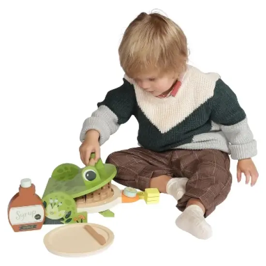 Manhattan Toy Ribbit Waffle Maker Toddler & Kids Pretend Play Cooking Toy Set image {6}
