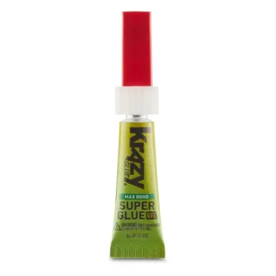 Krazy Glue Maximum Bond Gel Precision Tip Super Glue 4g: Fast Drying, Clear, Works on Metal, Wood, Plastic, Ceramics image {2}