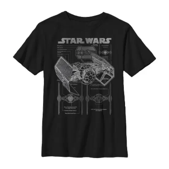 Boy's Star Wars TIE Fighterprint T-Shirt image {3}
