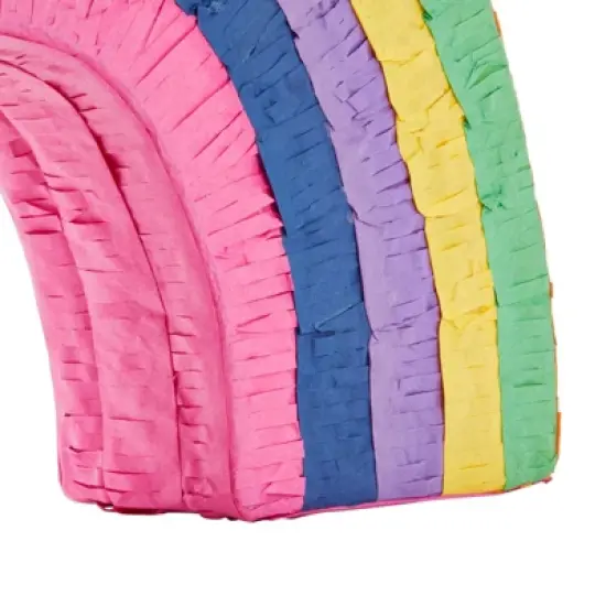 Blue Panda Rainbow Pinata for Kids Birthday, Unicorn Party Decorations, Baby Shower, Gender Reveal Supplies, Small, 16.8 x 3.0 x 10.7 In image {5}