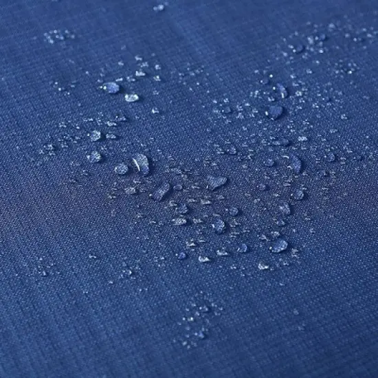 6pc Steel & Wicker Outdoor Set with Square Coffee Table & Cushions Blue - Captiva Designs image {5}