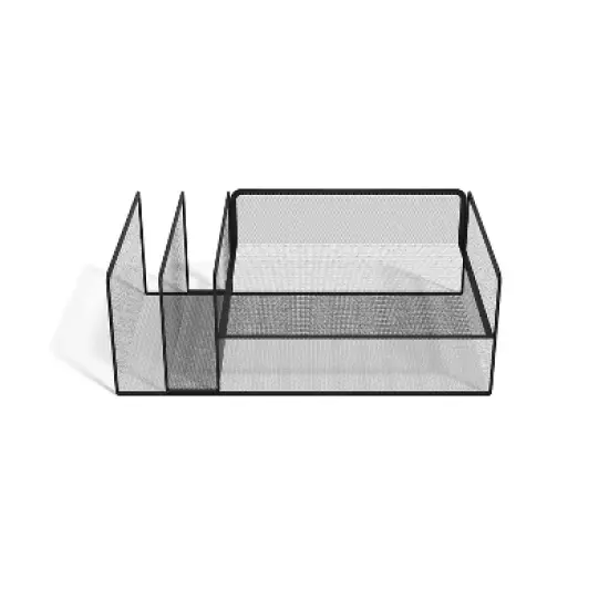 MyOfficeInnovations 4 Compartment Wire Mesh Horizontal File Organize 24402476 image {1}