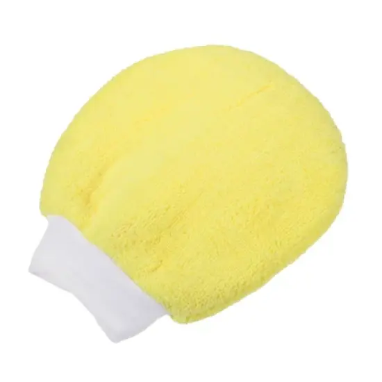 Unique Bargains Microfiber Wash Mitt Scratch Free Round Dusting Gloves for House Cleaning Washing image {6}