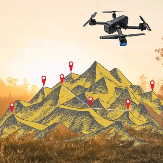 Contixo F22 Drone Wi-Fi, GPS Auto Hover Return Home, Camera,  4K FHD Camera - Gesture Control, Custom Flight Path, Follow Me, Carrying Case image {6}