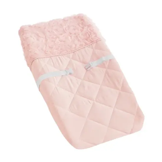 Sweet Jojo Designs Girl Changing Pad Cover Rose Collection Solid Pink image {5}