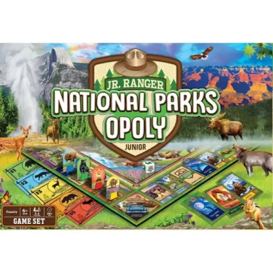 MasterPieces Kids Board Games - Junior Ranger National Parks Opoly Jr. image {1}