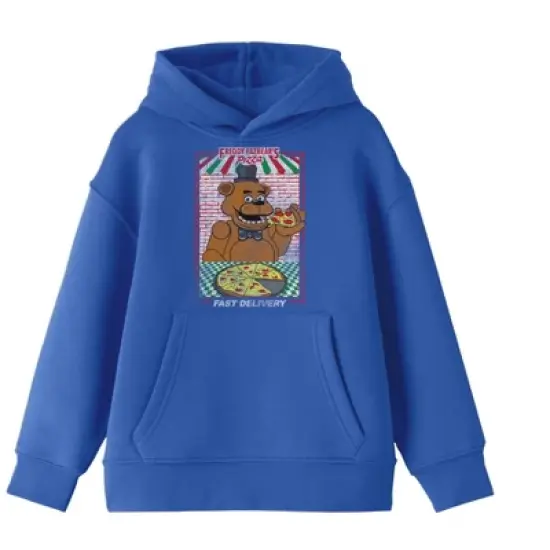 Five Nights at Freddy's Fazbear's Pizza Ad Boy's Royal Blue Sweatshirt image {3}
