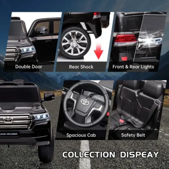 Garvee 12V Kids Ride on Car, 2-Seater Vehicle with Remote Control image {1}