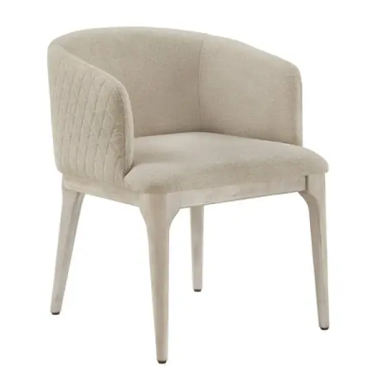 Audrey Heathered Dining Chair Beige - Inspire Q image {2}