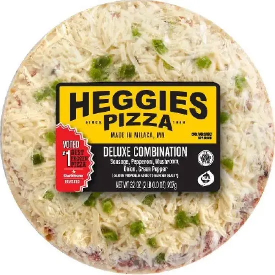 Heggies Deluxe Combination Frozen Pizza - 32oz image {4}