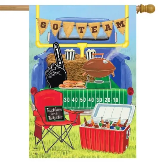 Briarwood Lane Tailgate Truck Summer House Flag Football Sports Goal Post 28" x 40" image {1}