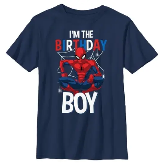 Boy's Marvel I'm Birthday Boy Spidey T-Shirt image {5}