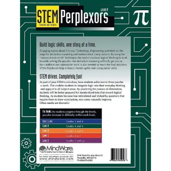 MindWare Stem Perplexors: Level A - Brainteasers- 50 Puzzles image {1}