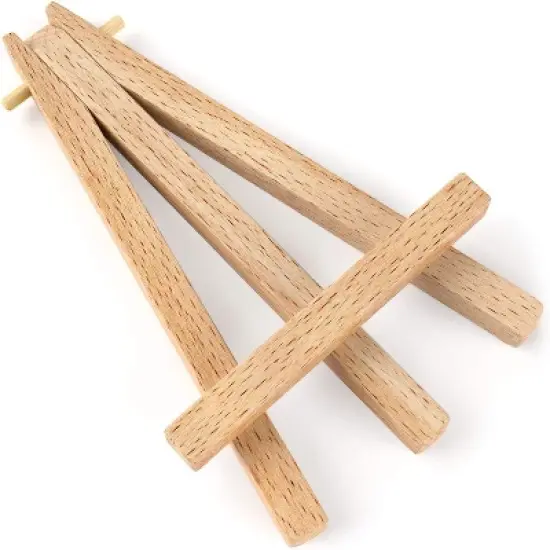 Arteza Small Mini Wood Art Display Easel, 5" - 40 Pack image {2}