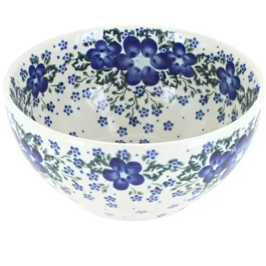 Blue Rose Polish Pottery Vena Cereal Bowl image {8}