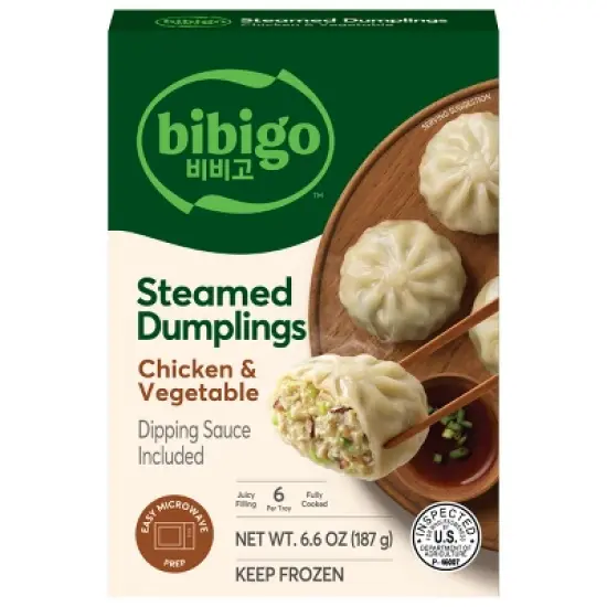 bibigo Frozen Chicken & Vegetable Steamed Dumplings - 6.6oz image {11}