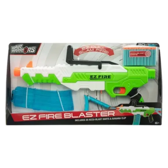 Air Warriors: EZ Fire Dart Blaster with 20 Accu-Blast Darts & Banana Clip, Ages 6+ image {2}