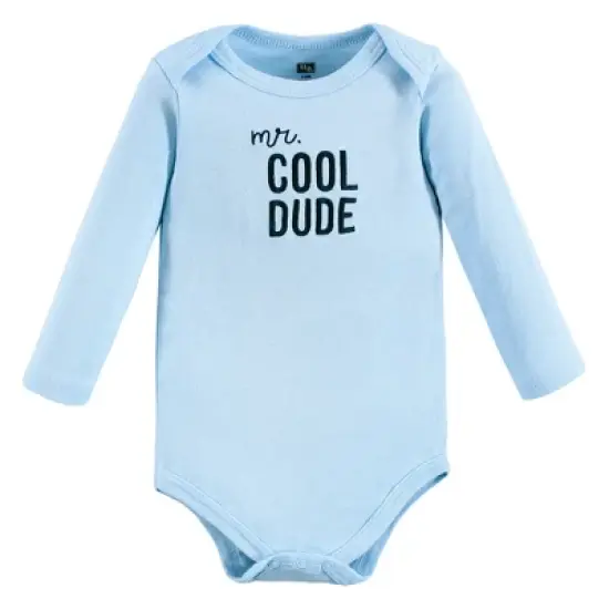 Hudson Baby Infant Boy Cotton Long-Sleeve Bodysuits, Hugasaurus image {4}