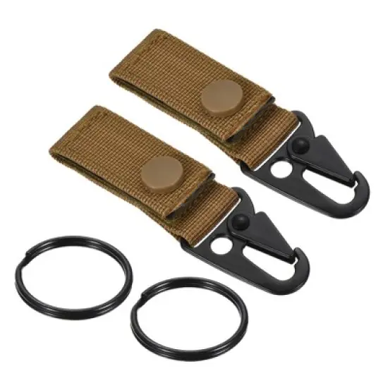 Unique Bargains Belt Keeper Key Ring Nylon Webbing Strap Hanging Gear Buckle with Snap for Outdoor Camping image {8}