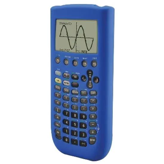 Guerrilla Silicone Case For Texas Instruments TI 89 Titanium Graphing Calculator Blue TI89BLUESC image {2}