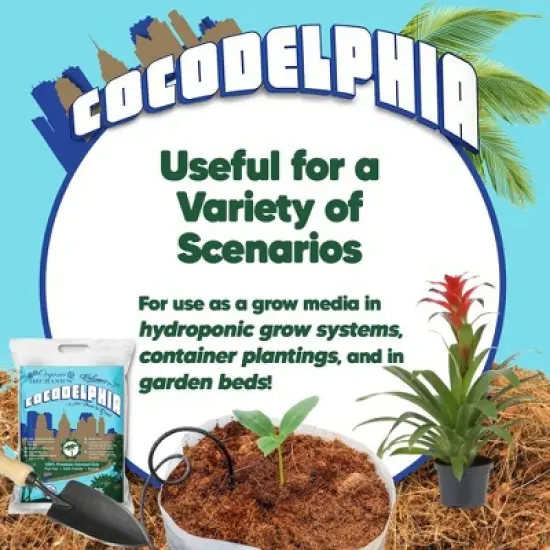 Organic Mechanics Premium Coconut Coir Cocodelphia Potting Soil, 1.76 cu ft image {4}