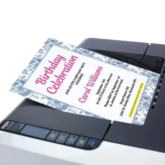 Great Papers Blue Toile Floral Everyday Letterhead Multicolored 50 Sheets/Pack (2025010) image {3}