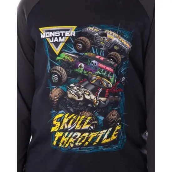 Monster Truck Boys' Skull Throttle Monster Jam Pajama Set image {1}