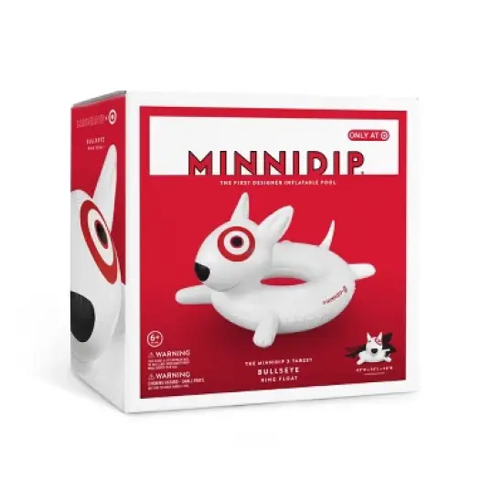 MINNIDIP Target Bullseye Ring Float: PVC Pool Inflatable for Ages 6+ image {4}