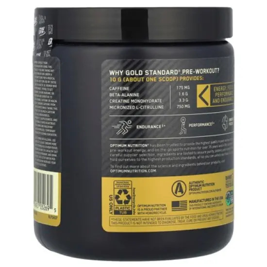 Optimum Nutrition Gold Standard&reg; Pre-Workout, Fruit Punch, 10.58 oz (300 g) image {2}