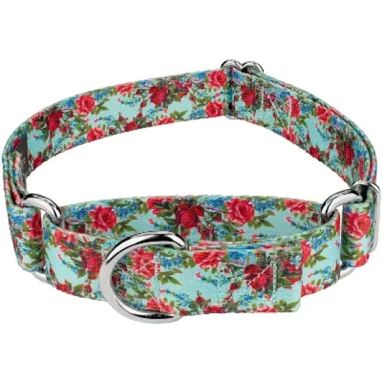 Country Brook Petz Vintage Roses Martingale Dog Collar image {5}