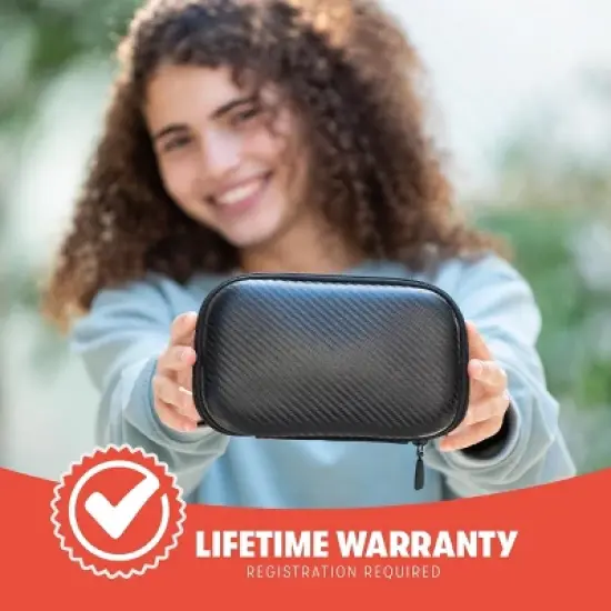 ZIPIT Carbon Pencil Case, Black Pencil Box image {5}