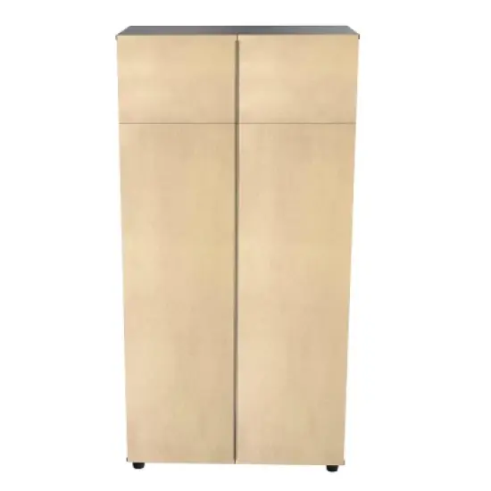 4 Door Wardrobe/Armoire Espresso - Inval image {8}