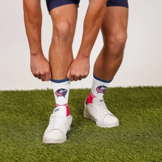 NHL Columbus Blue Jackets Divide Secondary Large Crew Socks image {1}