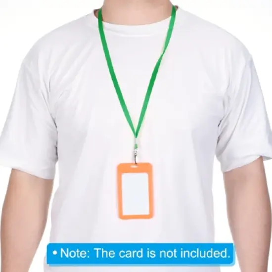 Unique Bargains Polyester Wear-resistant Lightweight ID Card Neck Lanyards with Hook 20 Pcs image {4}