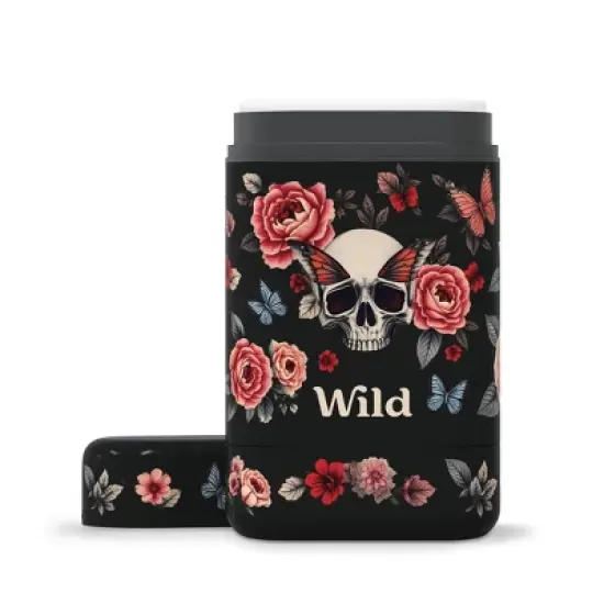 Wild Cosmetics Aluminium-Free Skull & Roses Case Deodorant - Pumpkin Spice image {1}