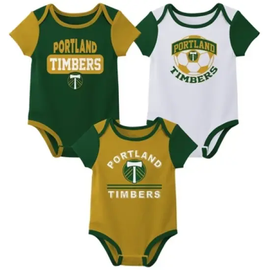 MLS Portland Timbers Infant Boys' 3pk Bodysuit image {4}