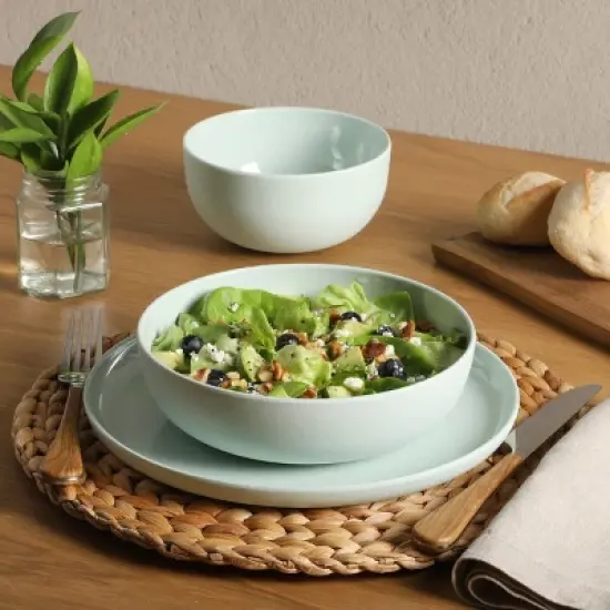 Gibson Home Candy Skies 12 Piece Wheat Straw Melamine Dinnerware Set image {1}