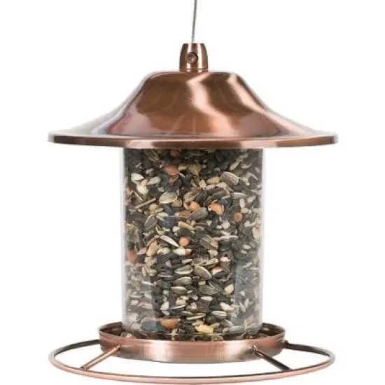 Perky Pet Copper Panorama Bird Feeder image {1}