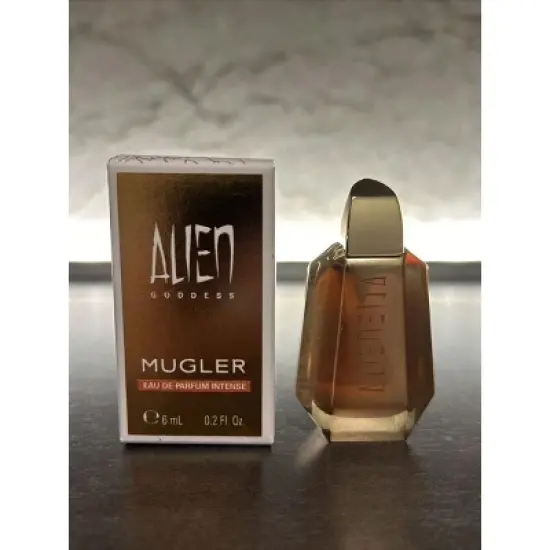 Thierry Mugler Alien Goddess Eau De Parfum EDP - Bergamot, Coconut Water, Jasmine, Heliotrope, Bourbon Vanilla 0.2 Oz Mini Women Goddess Everyday Use image {2}