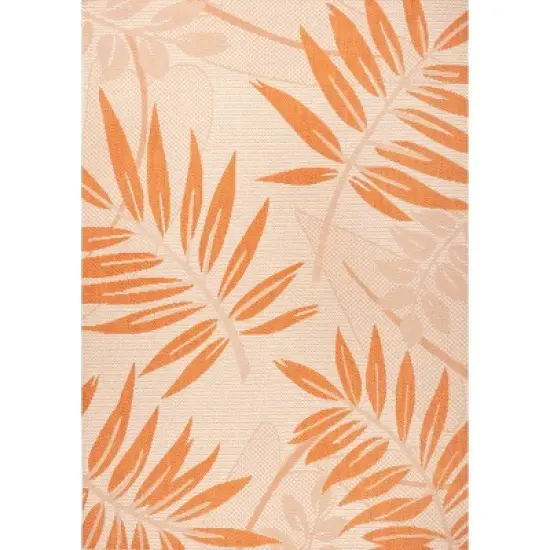 Havana Tropical Palm Leaf Indoor/Outdoor Area Rug - JONATHAN Y image {1}