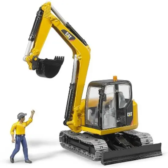 Bruder CATMinit Excavator with Worker image {3}