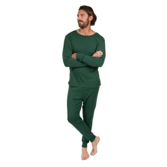 Leveret Mens Two Piece Cotton Solid Boho Color Pajamas image {6}