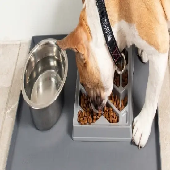 Leashboss Flat Face Feeder, Slow Maze Food Bowl for Short Snout Dogs & Cats, French Bulldogs, Pugs, Boston Terriers image {8}